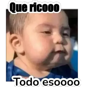 Que ricooo Todo esoooo - getsticker.com