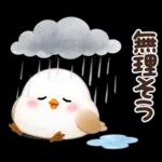 梅雨と夏のやさしい気遣い言葉♡シマエナガ