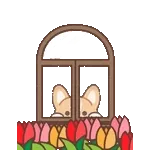 飛び出す！コギたんの春のお返事スタンプ