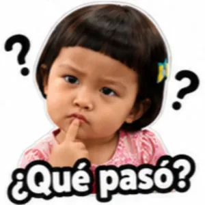 ¿Qué pasó? - getsticker.com