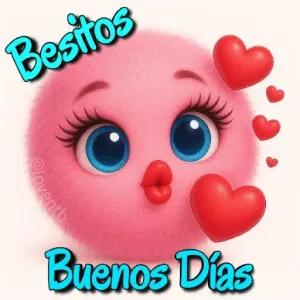 Besitos, Buenos Días - getsticker.com