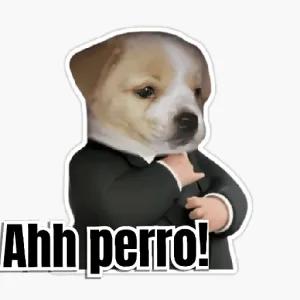 Ahh perro! - getsticker.com