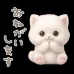 モフモフ白ネコ