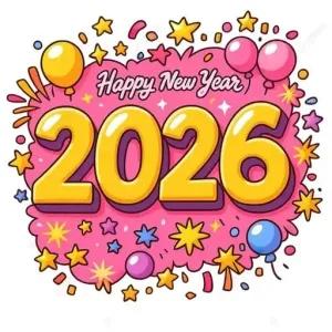 Happy New Year 2026 - getsticker.com