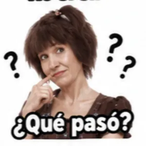 ¿Qué pasó? - getsticker.com