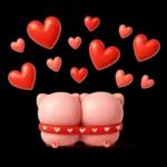 み～んな使える♡ぶたさんの冬スタンプ2026