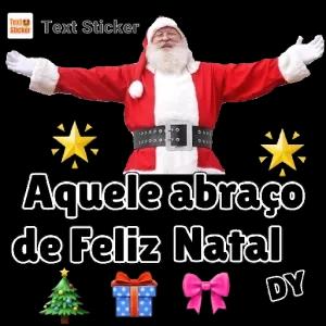 Aquele abraço de Feliz Natal - getsticker.com