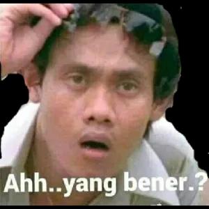 Ahh..yang bener.? - getsticker.com