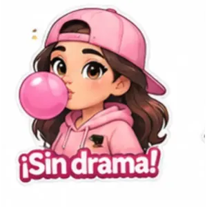 ¡Sin drama! - getsticker.com