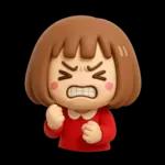 シンプルでかわいい❤️女の子スタンプ