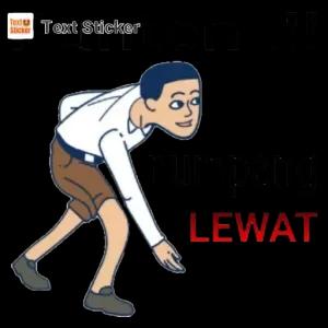 numpang LEWAT - getsticker.com