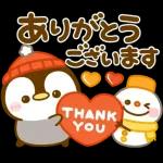 飛び出す♡冬のぺんぺん