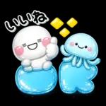 ぷくつやシール風♡ず～っと使える海生き物