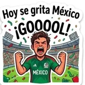 Hoy se grita México ¡GOOOL! - getsticker.com