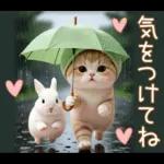 ずっと使える メロン帽が可愛い 猫とウサギ