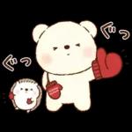 冬のもこもこくまさん(お正月とクリスマス)