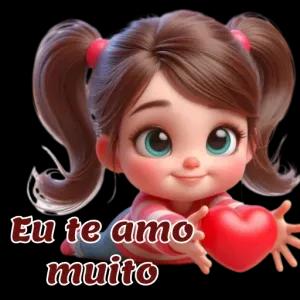Eu te amo muito - getsticker.com