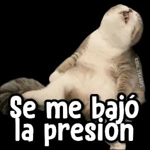 Se me bajó la presión - getsticker.com