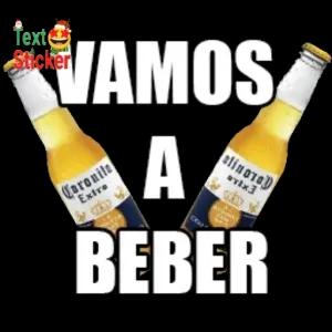 VAMOS A BEBER - getsticker.com