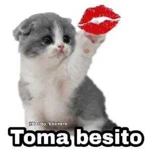 Toma besito - getsticker.com