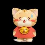 もふもふすずにゃんの動くスタンプ