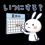 毎日使える夏☆ほぼ白うさぎ