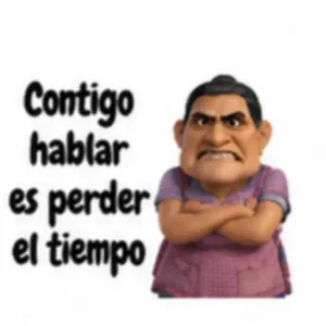 Contigo hablar es perder el tiempo - getsticker.com