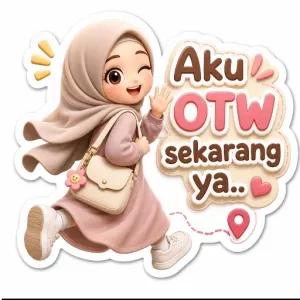 Aku OTW sekarang ya.. - getsticker.com