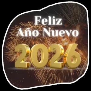 Feliz Año Nuevo 2026 - getsticker.com