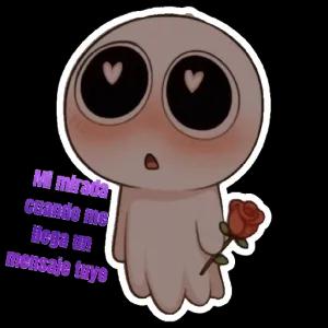 Mi mirada cuando me llega un mensaje tuyo - getsticker.com