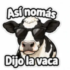 Así nomás Dijo la vaca - getsticker.com