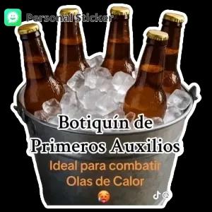 Personal Sticker Botiqúin de Primeros Auxilios Ideal para combatir Olas de Calor - getsticker.com