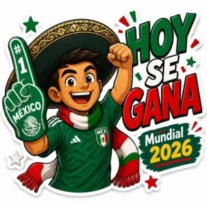 MÉXICO #1 HOY SE GANA Mundial 2026 MEX - getsticker.com