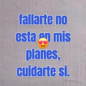 fallarte no esta en mis planes, cuidarte si. - getsticker.com