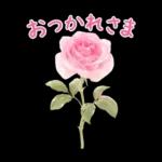 ふんわり春の花とやさしい挨拶スタンプ