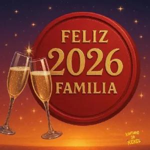 FELIZ 2026 FAMILIA - getsticker.com