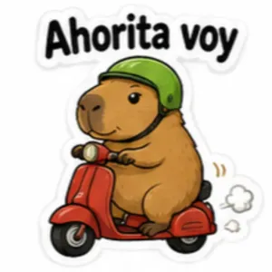 Ahorita voy - getsticker.com