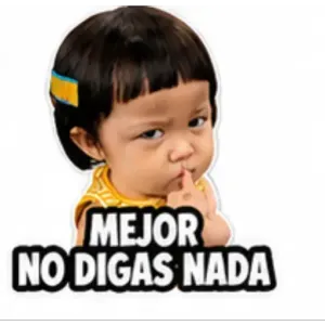 MEJOR NO DIGAS NADA - getsticker.com