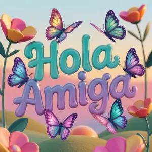 Hola Amiga - getsticker.com