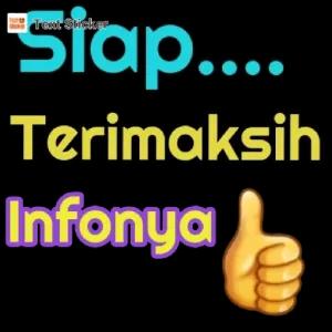 Siap.... Terimakasih Infonyo - getsticker.com