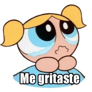 Me gritaste - getsticker.com