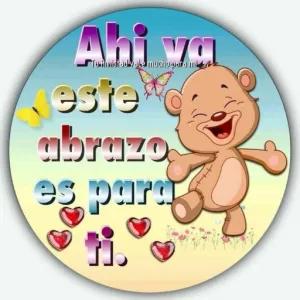 Ahi va Tu amistad vale mucho para mi este abrazo es para ti. - getsticker.com