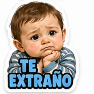 TE EXTRAÑO - getsticker.com