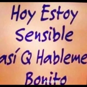 Hoy Estoy Sensible así Q Hablenme Bonito - getsticker.com