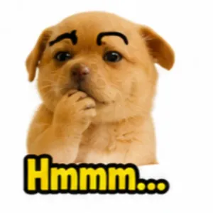 Hmmm... - getsticker.com