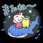 夏・天気【白うさぎさん＆インコちゃん】