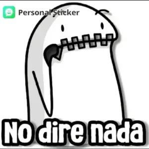 Personal Sticker NO dire nada - getsticker.com