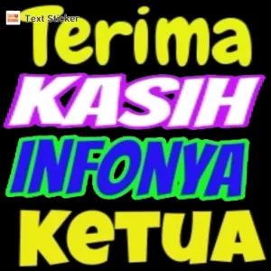 Terima KASIH INFONYA KETUA - getsticker.com