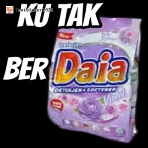 KU TAK BER Daia DETERJEN+SOFTENER Violet - getsticker.com