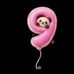 ぷっくり3D★パンダの誕生日